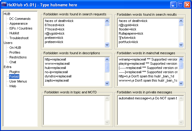 HeXHub GUI