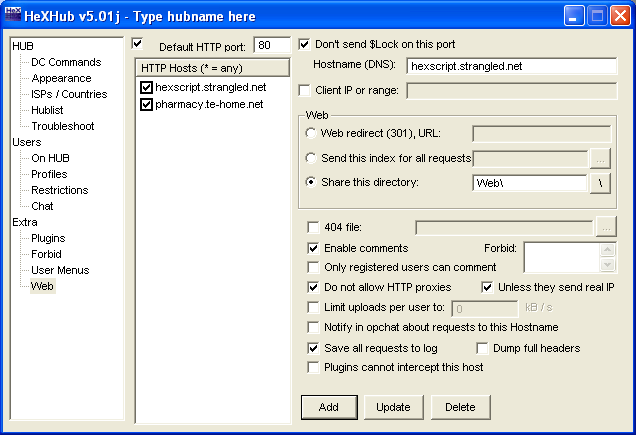 HeXHub GUI